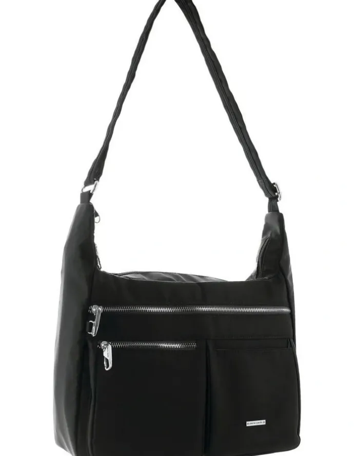 PIERRE CARDIN Anti-Theft Cross Body Bag in Black