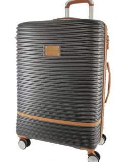 PIERRE CARDIN Classique Medium 70cm Hard Shell Suitcase in Charcoal