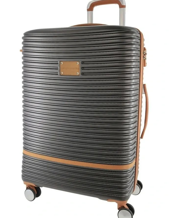 PIERRE CARDIN Classique Medium 70cm Hard Shell Suitcase in Charcoal