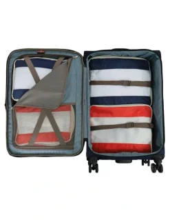 PIERRE CARDIN Horizon Soft Water-Repellent Medium Suitcase Spinner in Navy