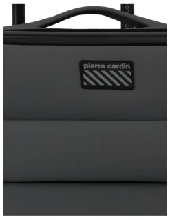 PIERRE CARDIN Horizon Soft Water-Repellent MEDIUM Suitcase Spinner in Charcoal