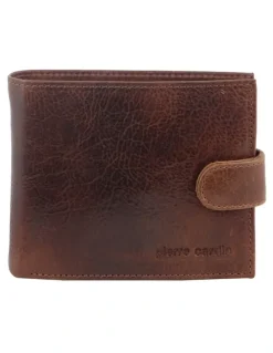 PIERRE CARDIN Leather Wallet/Card Holder in Cognac
