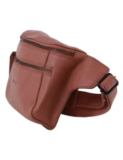 PIERRE CARDIN Leather 3-Way Sling Bag in Rose