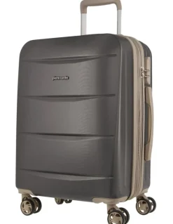PIERRE CARDIN Musee 54cm Cabin Hard-Shell 2-Tone Suitcase in Graphite