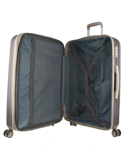 PIERRE CARDIN Musee 80cm Large Hard-Shell 2-Tone Suitcase in Graphite