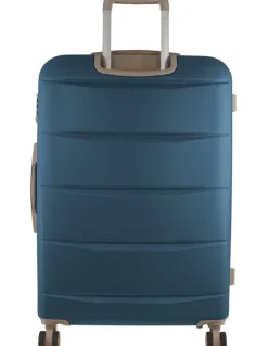 PIERRE CARDIN Musee 80cm Large Hard-Shell 2-Tone Suitcase in Blue