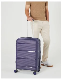 PIERRE CARDIN Normandy Cabin Hard Shell Suitcase 55cm in Lilac