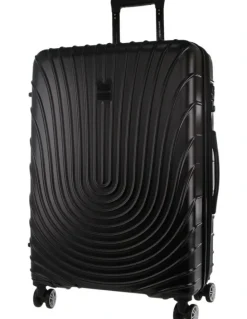 PIERRE CARDIN Palais 80cm Large Hard-Shell Suitcase in Black