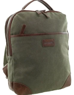 PIERRE CARDIN Pierre Cardin Canvas Backpack in Brown