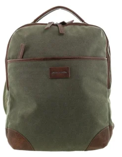 PIERRE CARDIN Pierre Cardin Canvas Backpack in Brown