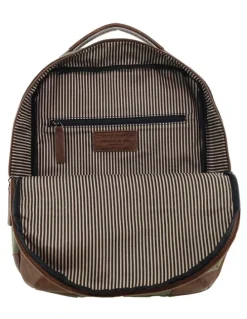 PIERRE CARDIN Pierre Cardin Canvas Backpack in Brown