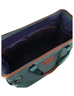 PIERRE CARDIN Pierre Cardin Euro Overnighter Carry On in Olive - Nylon/Vegan Leather