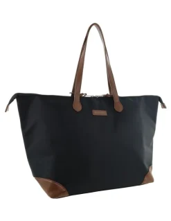 PIERRE CARDIN Pierre Cardin Euro Tote in Black - Nylon/Vegan Leather