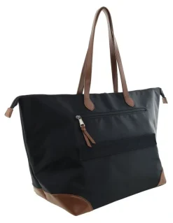 PIERRE CARDIN Pierre Cardin Euro Tote in Black - Nylon/Vegan Leather