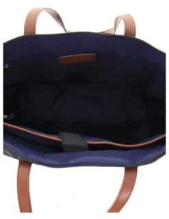 PIERRE CARDIN Pierre Cardin Euro Tote in Black - Nylon/Vegan Leather