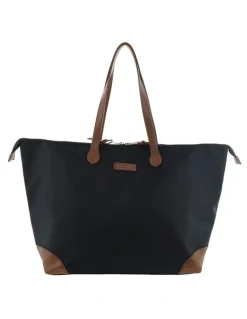 PIERRE CARDIN Pierre Cardin Euro Tote in Black - Nylon/Vegan Leather