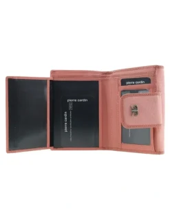 PIERRE CARDIN Pierre Cardin Genuine Leather Tri-Fold Wallet in Pink