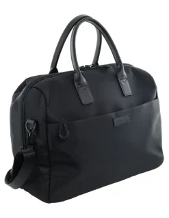 PIERRE CARDIN Pierre Cardin Luxe Nylon Carry On Bag in Black