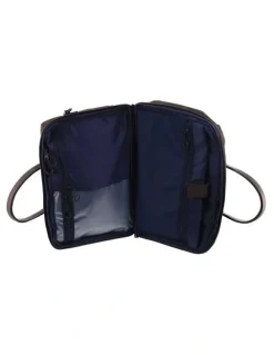 PIERRE CARDIN Pierre Cardin Luxe Nylon Carry On Bag in Chocolate