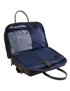 PIERRE CARDIN Pierre Cardin Luxe Nylon Carry On Bag in Chocolate