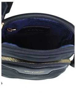 PIERRE CARDIN Pierre Cardin Monaco Nylon Everywhere Bag in Black - Nylon/Vegan Leather