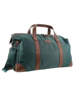 PIERRE CARDIN Pierre Cardin 2-Tone Lite Overnight Bag in Olive