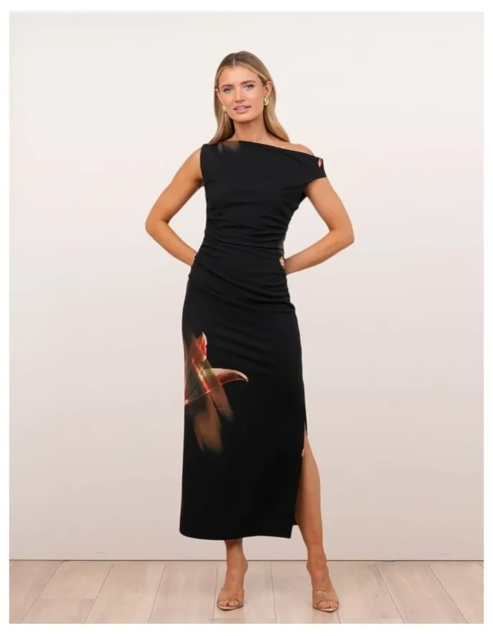 Pilgrim Lydia One Shoulder Maxi Dress