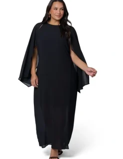 Pink Dusk by Curve Project Eclipse Cape Maxi Dress