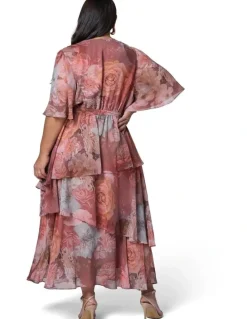 Pink Dusk by Curve Project Hypnotic Maxi Dress