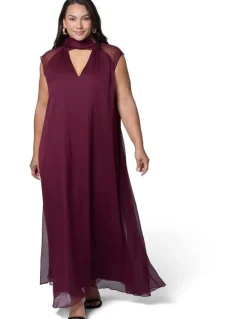 Pink Dusk by Curve Project Intoxicating Maxi Dress