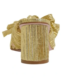 Pink Inc Surge Gold Metallic Sandals