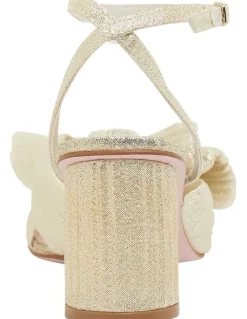 Pink Inc Surge Light Silver Shimmer Sandals