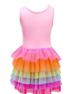Pink Poppy Fairy Butterfly Friends Dress in Multi