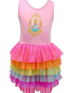 Pink Poppy Fairy Butterfly Friends Dress in Multi