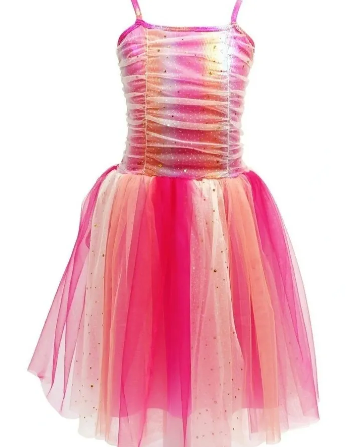 Pink Poppy Vibrant Vacation Party Dress in Pink