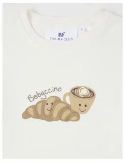 PJ Club PJ Club Cosy Knit Babyccino Pyjama in Multicolour