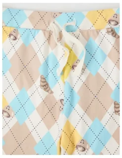 PJ Club PJ Club Cosy Knit Babyccino Pyjama in Multicolour