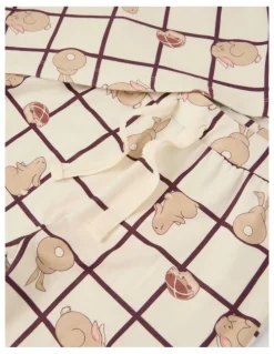 PJ Club PJ Club Cosy Knit Pyjama Bunny Pyjama in Cream