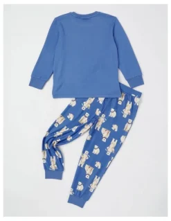 PJ Club PJ Club Cosy Knit Pyjama in Midnight