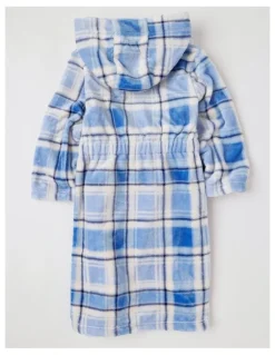 PJ Club PJ Club Fleece Bear Gown in Blue