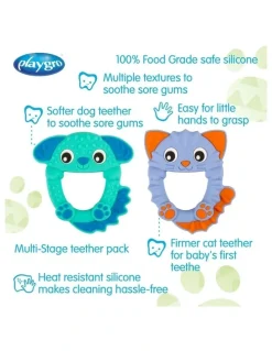 Playgro Soothe And Chew Silicone Teethers Set