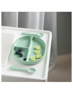 Playground Silicone Feeding Set in Light Sage