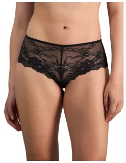Pleasure State My Fit Lace Brazilian Brief in Black