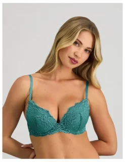 Pleasure State My Fit Lace Push Up Bra in Mediterranea