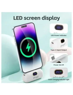 plugd Mini USB-C Fast Charge Power Bank 5000mAh 18.5W