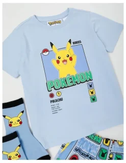 Pokemon Pokemon Pikachu Pyjama With Socks in Arctic Blue