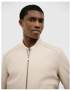 Politix Brandon Performance Bomber Jacket in Fawn