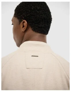 Politix Brandon Performance Bomber Jacket in Fawn