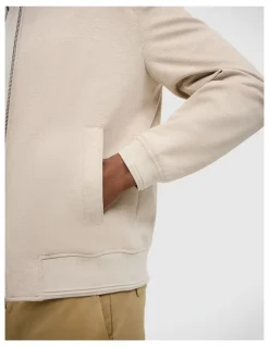 Politix Brandon Performance Bomber Jacket in Fawn