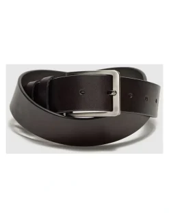 Politix Casual Full Grain Leather Belt in Brown